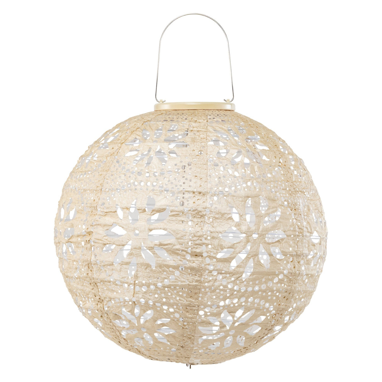Stella Luxe Globe Boho Pearl 12" LED Lantern