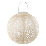 Stella Luxe Globe Boho Pearl 12" LED Lantern (Battery Powered)