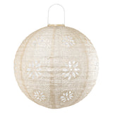 Stella Luxe Globe Boho Pearl 18" LED Lantern