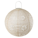 Stella Luxe Globe Boho Pearl 18" LED Lantern (Battery Powered)