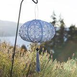 Soji Stella - Tassel Oval - 14" Solar Lantern