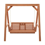 Amish Casual Console Porch Swing with A-Frame Stand