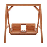 Amish Casual Console Porch Swing with A-Frame Stand