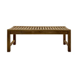 Naples Natural Teak Spa Seating Bench - 47"
