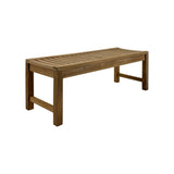Naples Natural Teak Spa Seating Bench - 47"