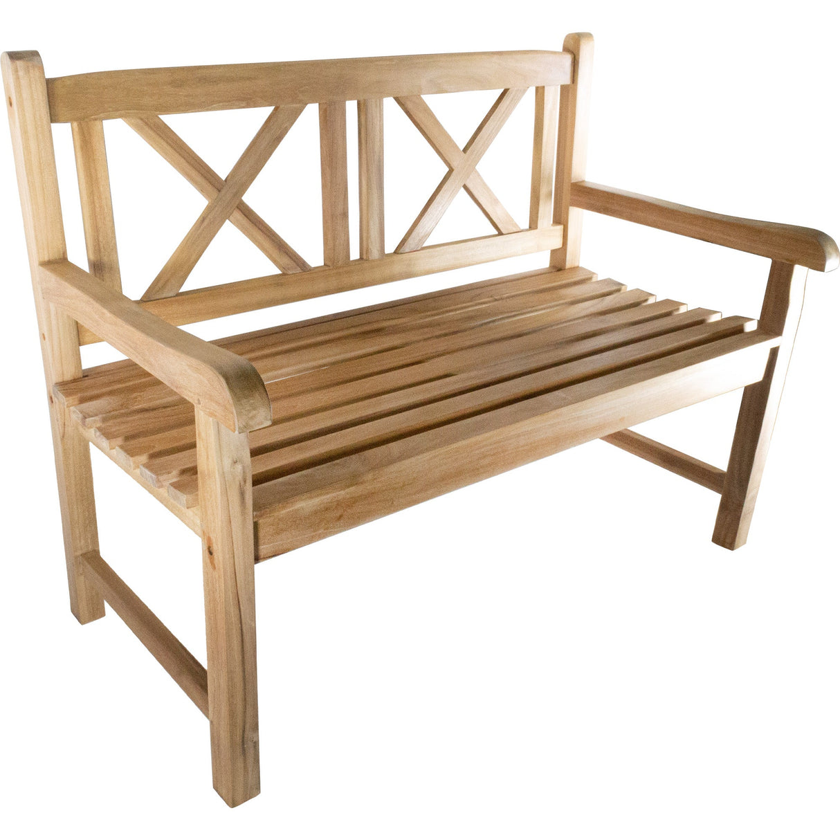 Natural Teak Outdoor Patio and Garden Bench