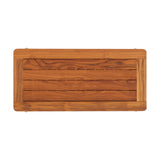 Oiled Teak Bath Bench with Shelf, 30"