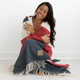 Peace Freedom Lambswool Blanket, 48” x 72”