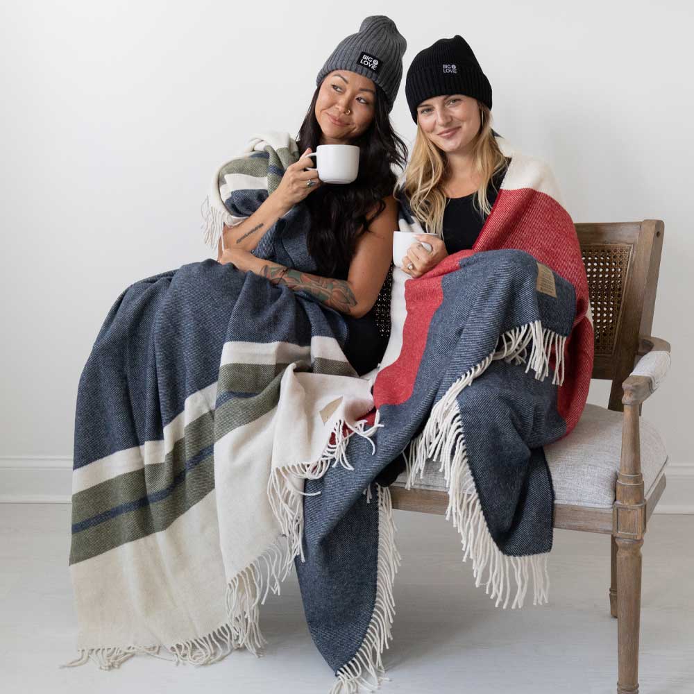 Peace Mother Earth Lambswool Blanket, 48” x 72”