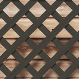 Wooden Raised Garden Bed with Lattice Trellis