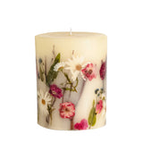 Apricot Rose Medium Round Botanical Candle