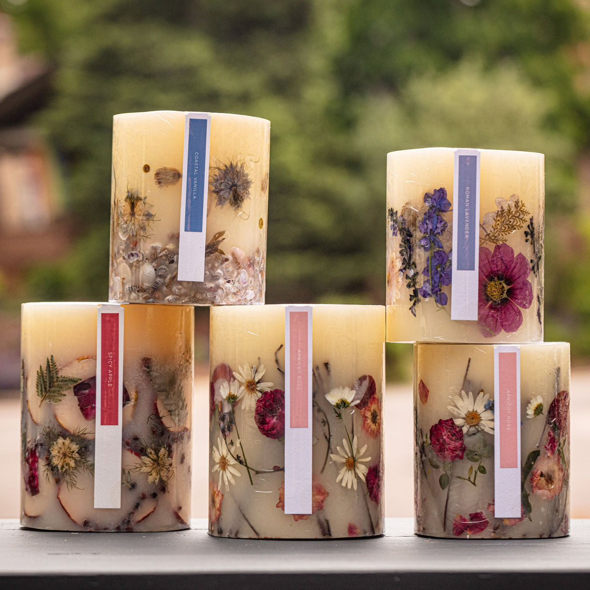 Spicy Apple Medium Round Botanical Candle