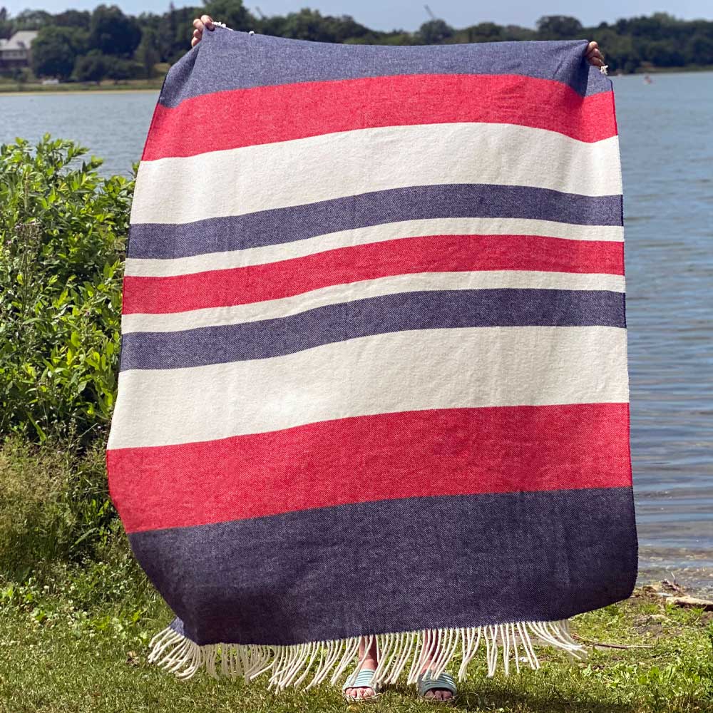 Peace Freedom Lambswool Blanket, 48” x 72”