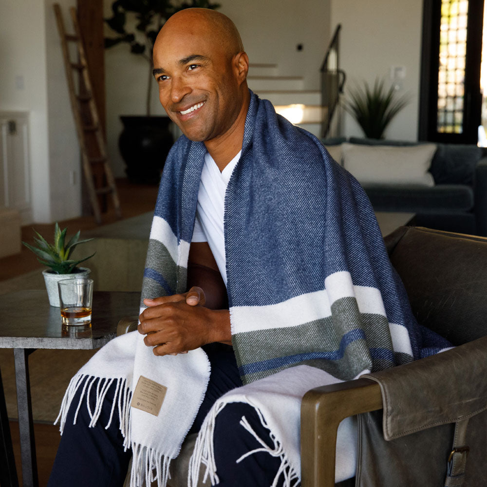 Peace Mother Earth Lambswool Blanket, 48” x 72”