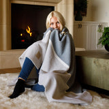 Peace Namaste Lambswool Blanket, 48” x 72”