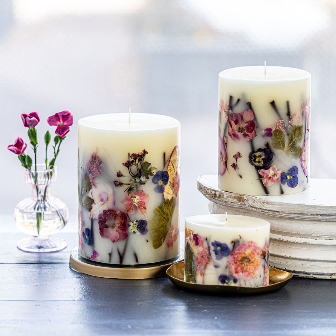 Petite Botanical Candle - Blushing Rosewood