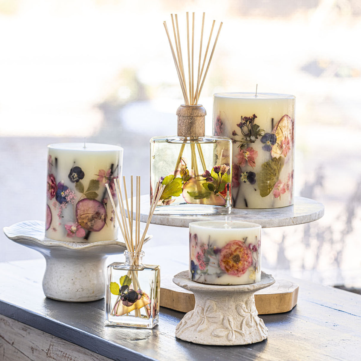 Accent Botanical Candle - Blushing Rosewood