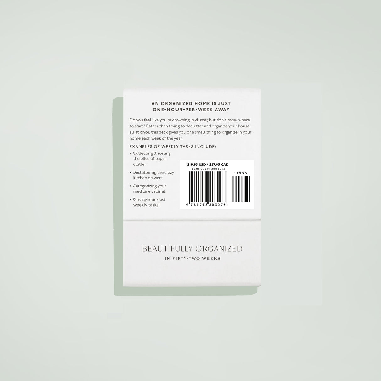 Beautifully Organized In 52 Weeks Card Deck