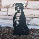 American Staffordshire Terrier Metal Art – Handcrafted Dog Décor