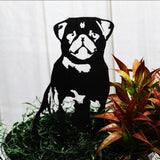 Pug Garden Stake