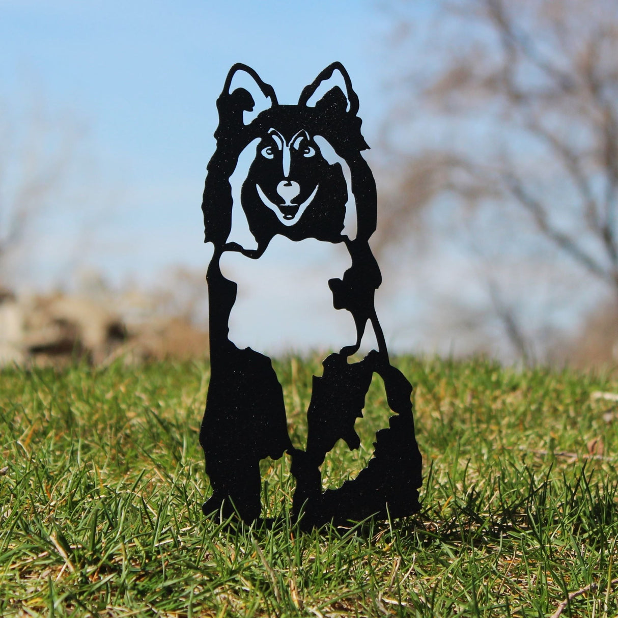 Shetland Sheepdog Garden Stake