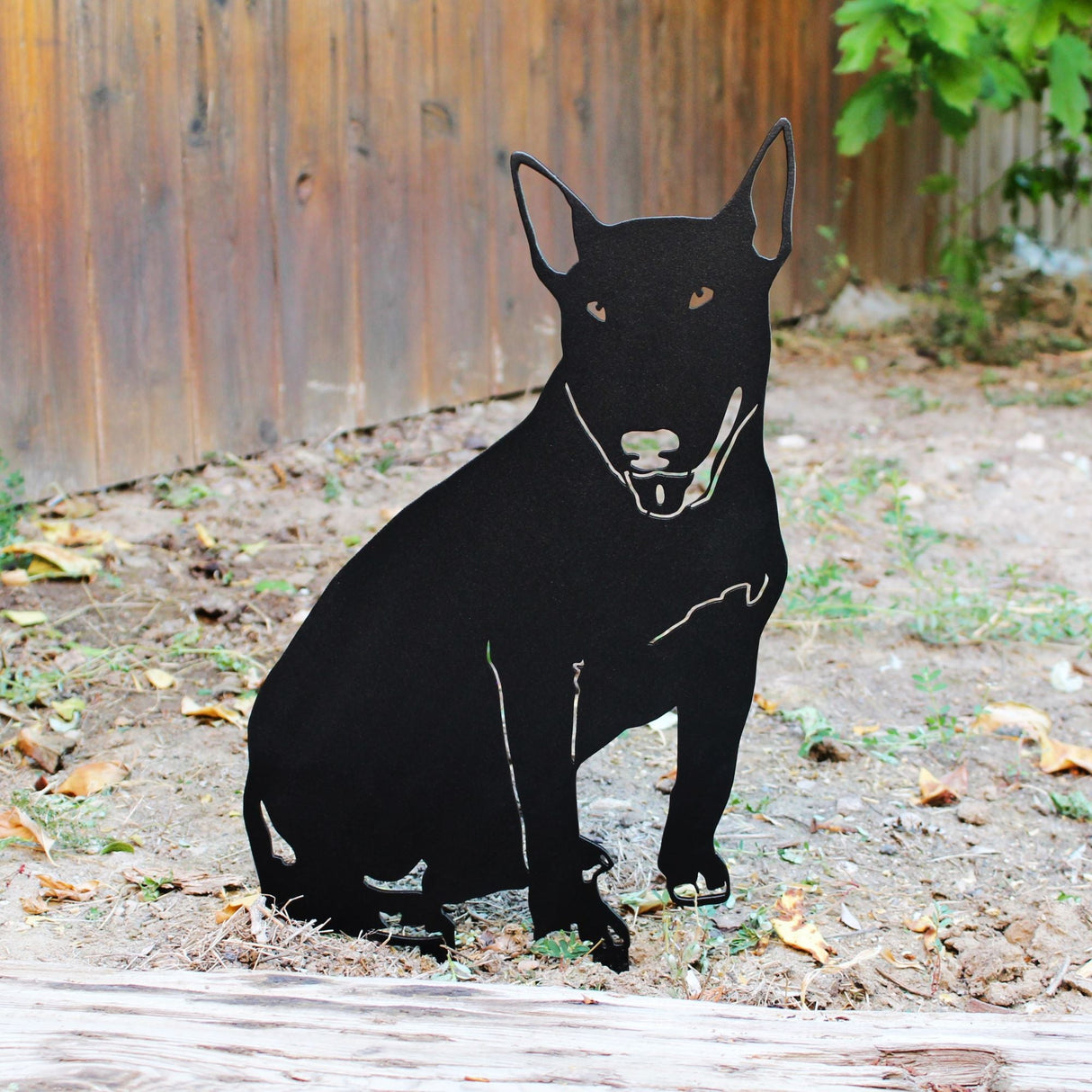 Bull Terrier Garden Stake