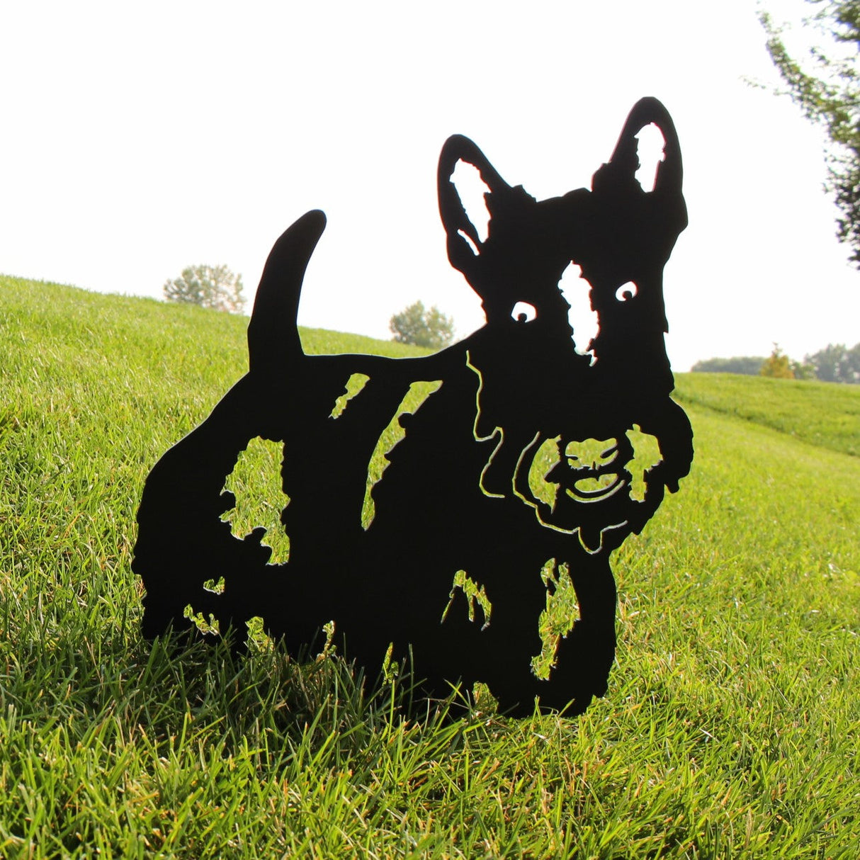 Scottish Terrier Garden Stake