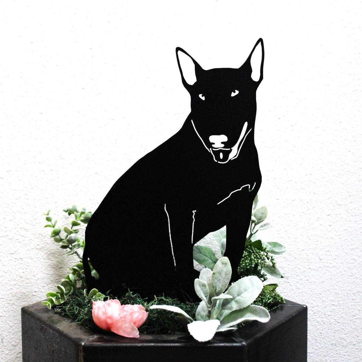 Bull Terrier Garden Stake
