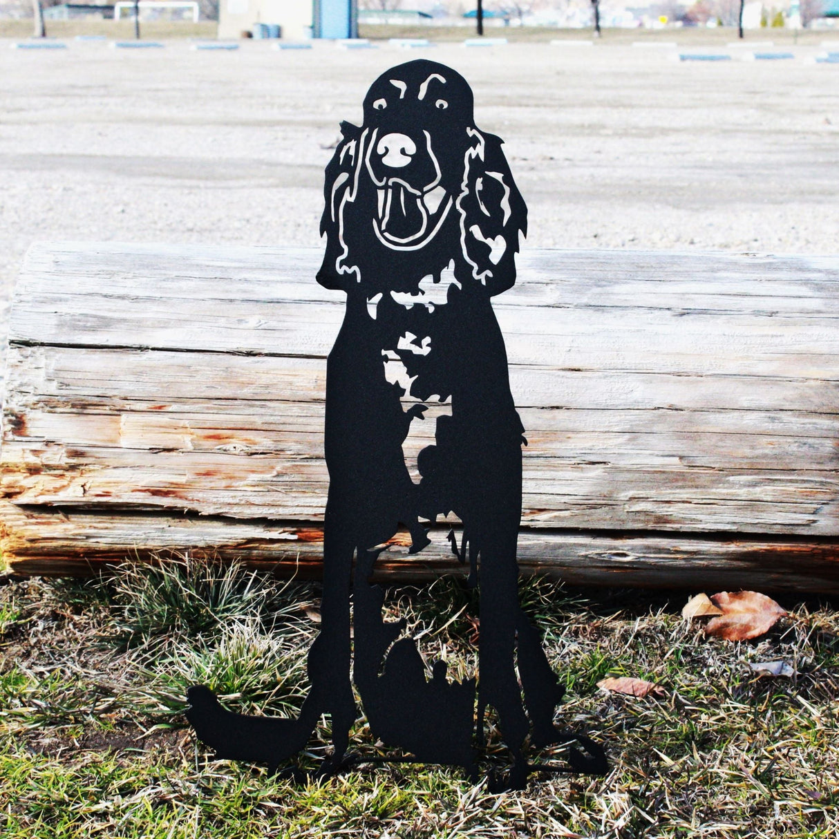 English Setter Garden Stake