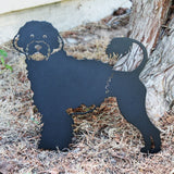 Portuguese Water Dog Garden Stake