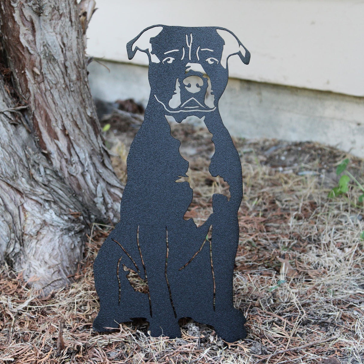 American Staffordshire Terrier Metal Art – Handcrafted Dog Décor