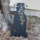 American Staffordshire Terrier Metal Art – Handcrafted Dog Décor