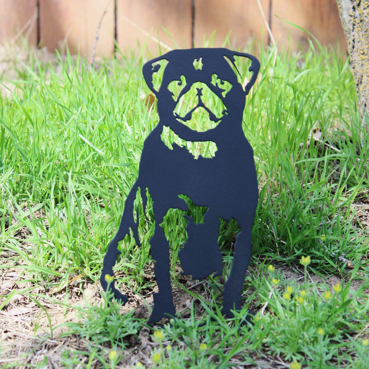 Pug Garden Stake