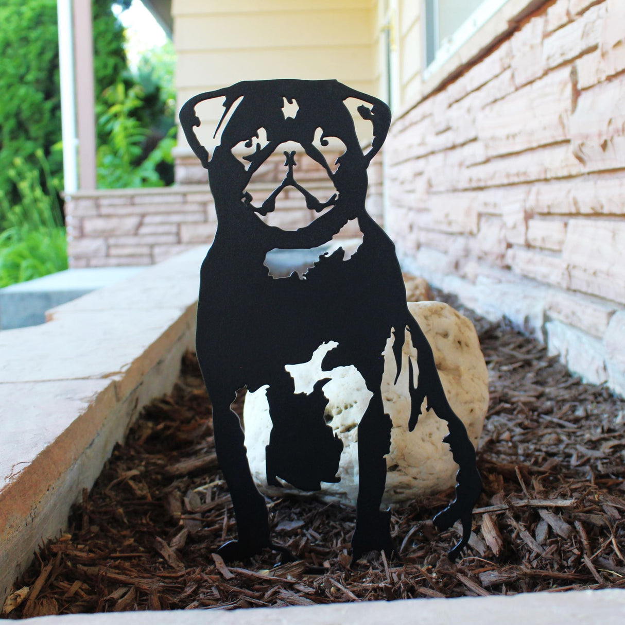 Pug Garden Stake