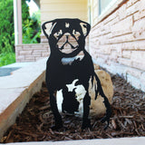 Pug Garden Stake