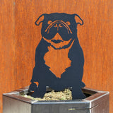 English Bulldog Garden Stake