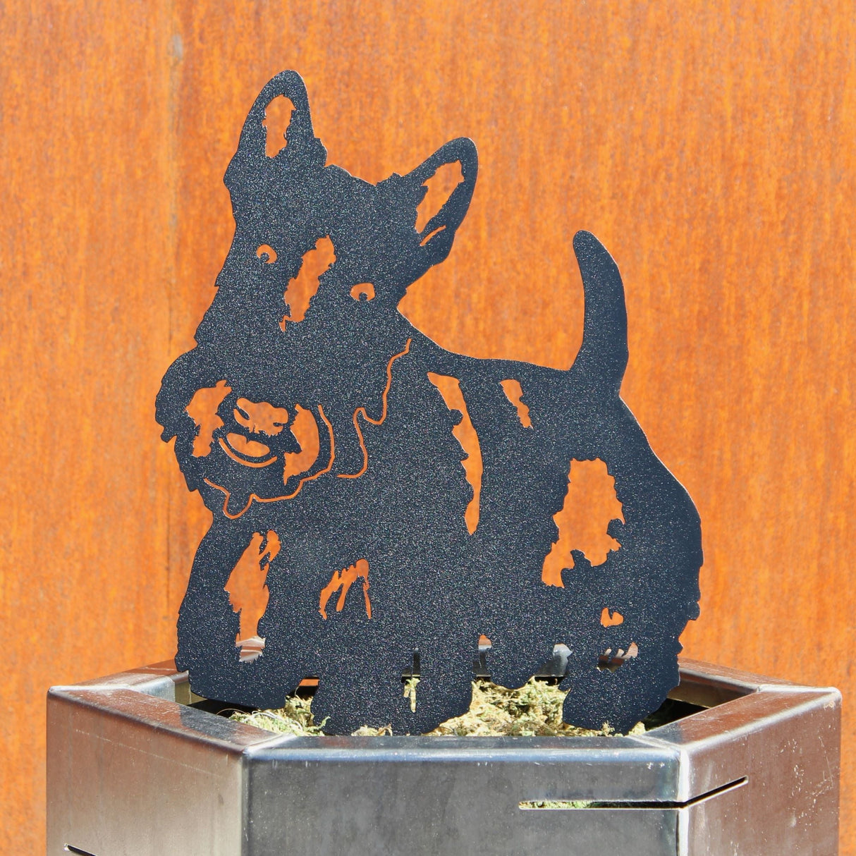 Scottish Terrier Garden Stake