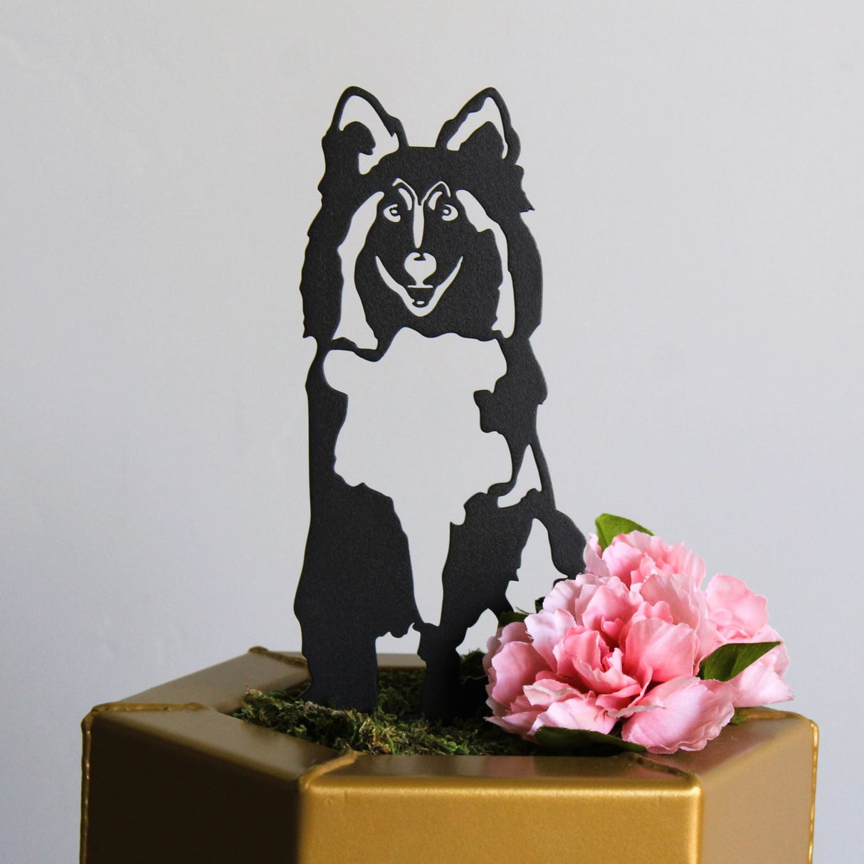 Shetland Sheepdog Garden Stake