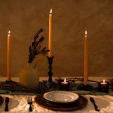 Hand-Dipped Beeswax Taper Candles - 1 Pair