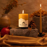 Beeswax Taper Candles - Hand-Dipped - 1 Pair