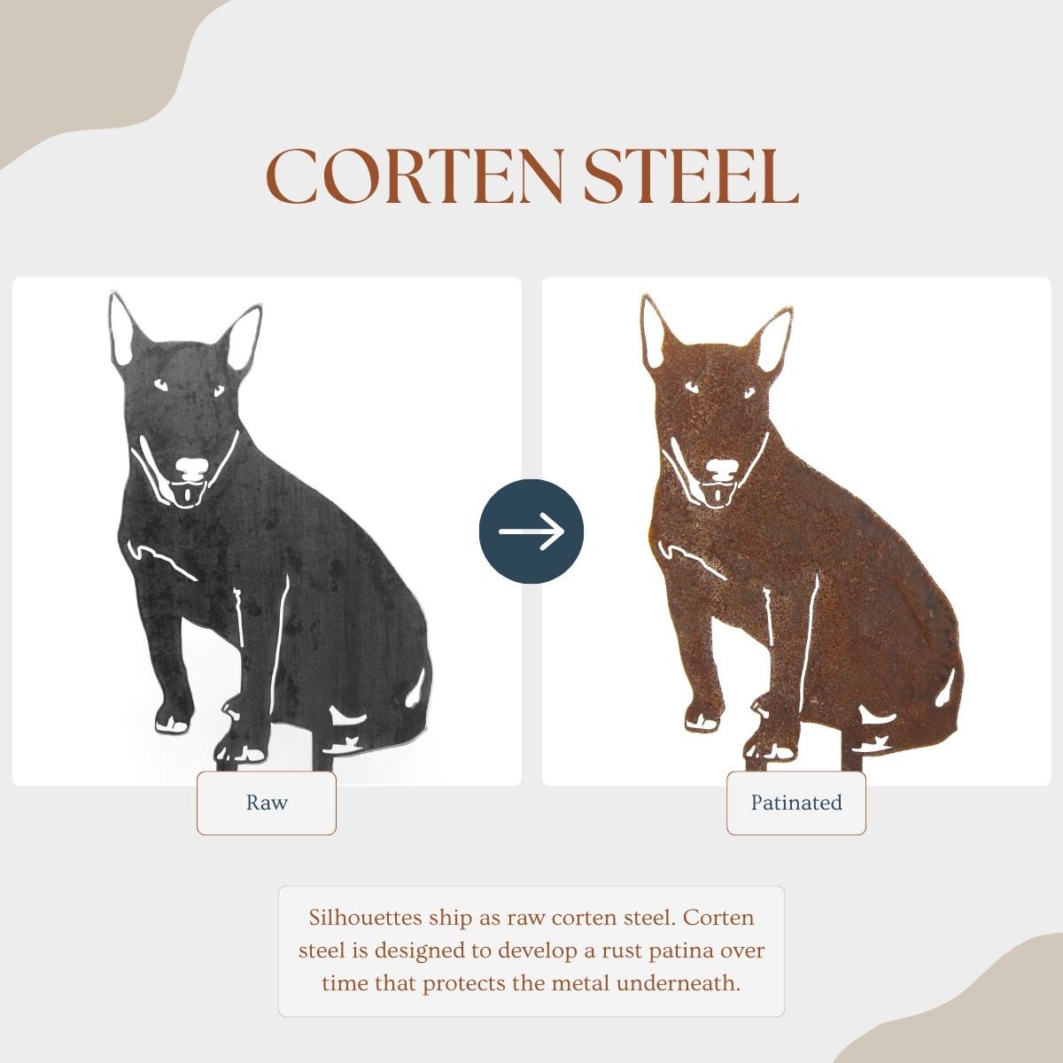 Bull Terrier Garden Stake