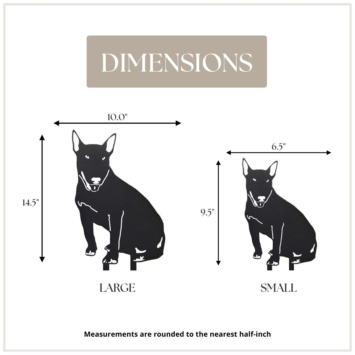 Bull Terrier Garden Stake