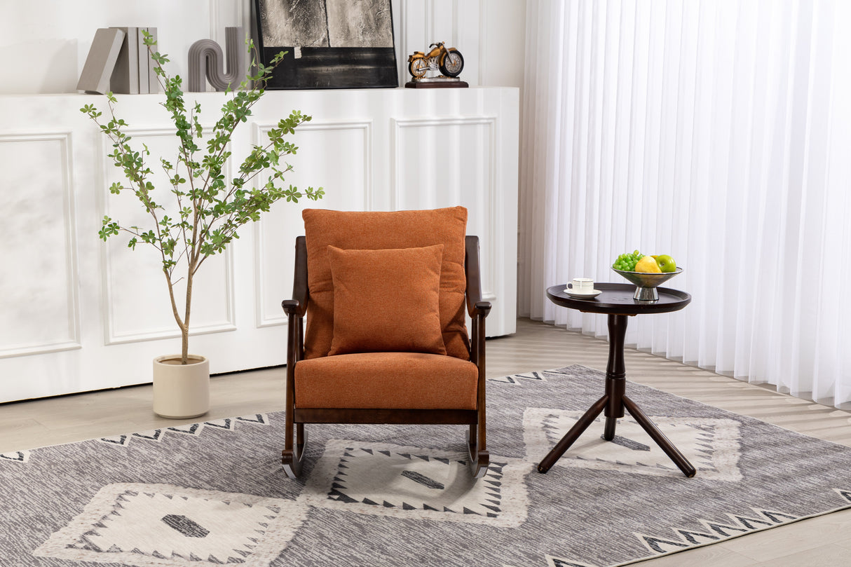 Mid Century Modern Accent Chairs Comfy Upholstered Glider Arm Chair