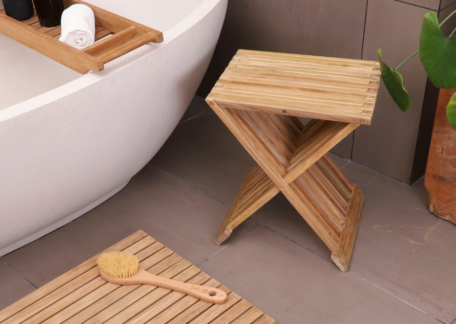 Winchester Teak Folding Stool