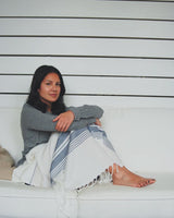 Le Boulou Towel - White