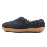 Womens Victoria Wool House Shoe with Rubber Sole