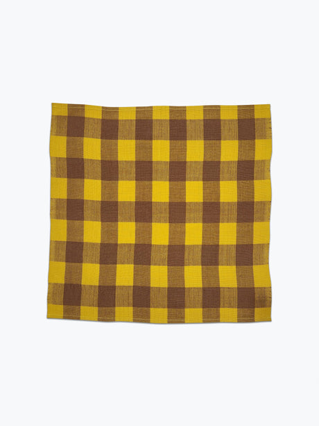 Big Gingham Napkin Pair - Citrine