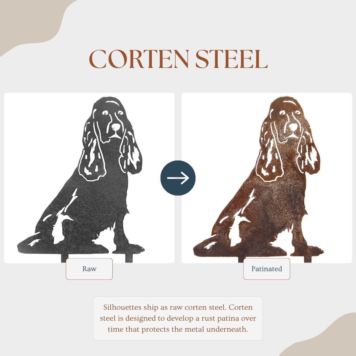 Cocker Spaniel Garden Stake