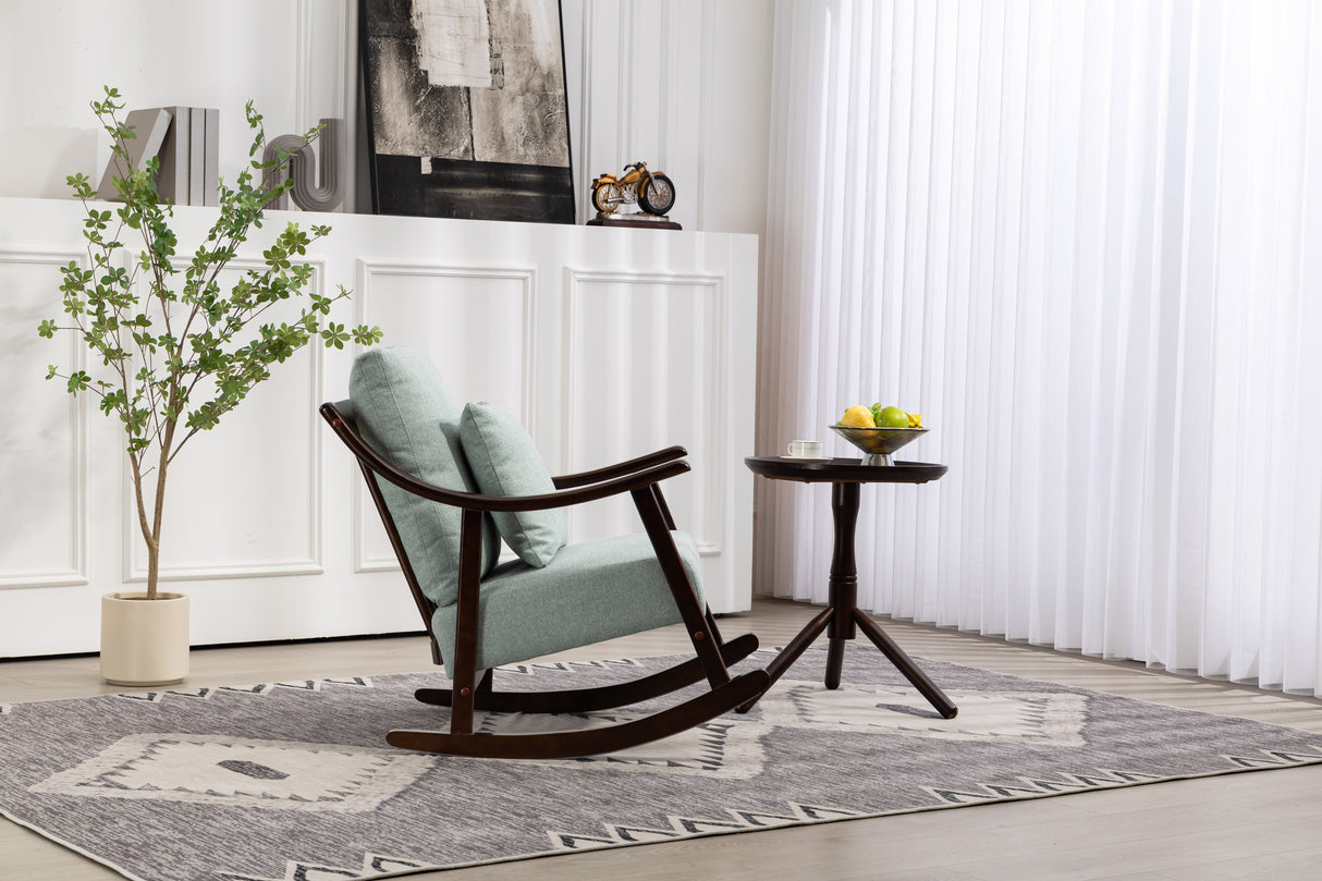 Mid Century Modern Accent Chairs Comfy Upholstered Glider Arm Chair