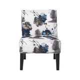 Floral Watercolor Armless Accent Chair